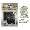 Funny DIY 3D Metallic Nano Puzzle